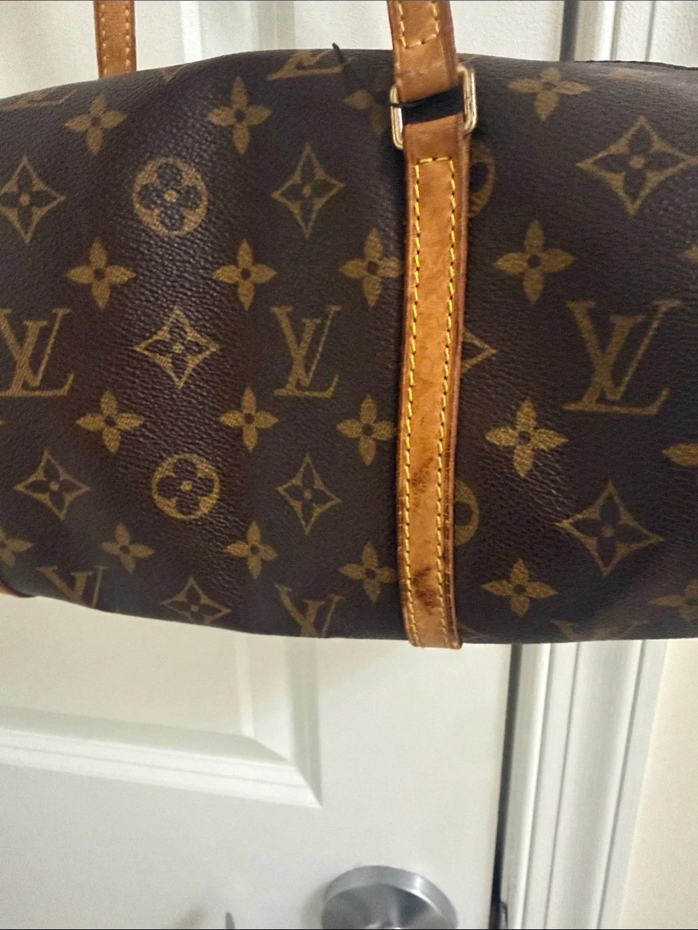 Louis Vuitton Monogram Barrel Duffel in Brown with Tan Straps